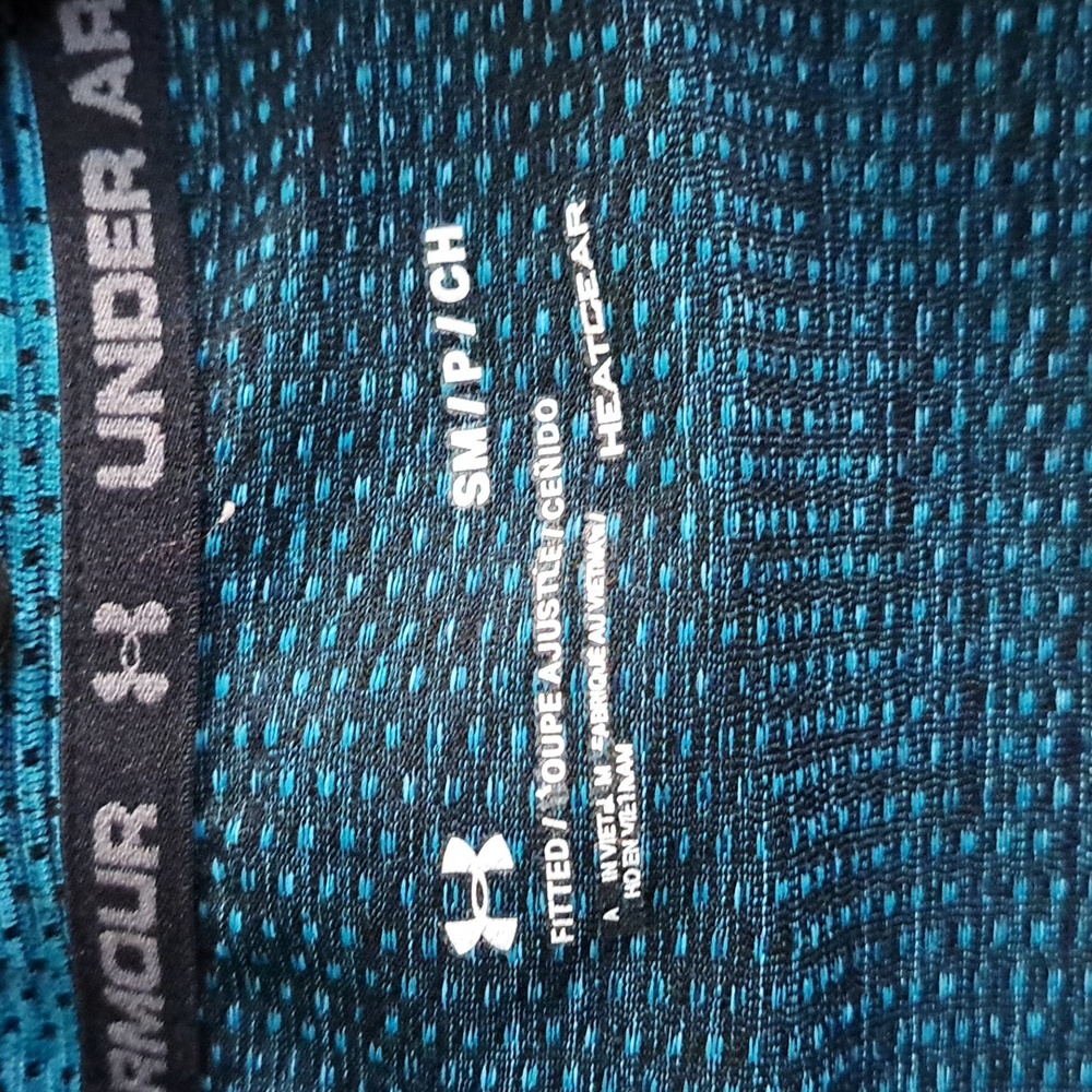 Under Armour Womens Small Green/blue Quarter Zip Light Weight Pull Over. - Picture 2 of 5